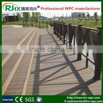 Plastic composite decking with resistant to decay and mildew/grey engineered wood floors