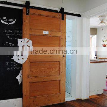 Ecletic style sliding engineered composite wood barn doors for hall