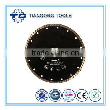 Hot pressed super thin sintered Diamond Turbo Saw Blade for cutting granite