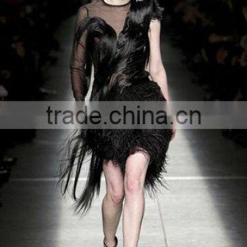 Decorative Ostrich Feather fringe trim LZFLM50