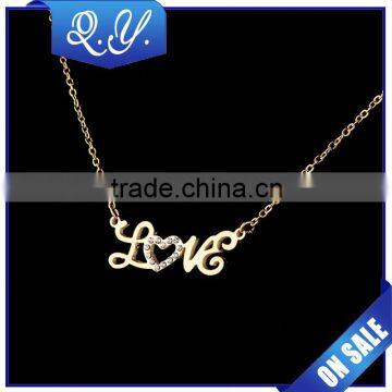 Fashion Necklace 2016 Love Shaped 18K Gold Plated Necklace Wholesale photo-2