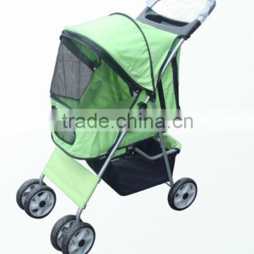 Fashion Design Durable Dog Stroller with 4 big wheels