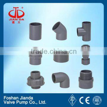 grey 1 inch pvc pipe fittings for water supply system