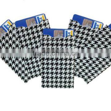 aluminum foil RFID blocking sleeve , credit card sleeve protector