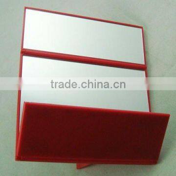 plastic three folding cosmetic mirror/ desk top cosmetic mirror