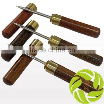 Wholesale tea accessory special design handmade tea needle Stainless steel tea knife chazhen puer cake accessories