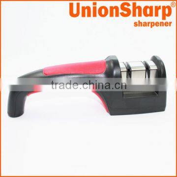 Professional diamond and ceramic wheel kitchen knife sharpener