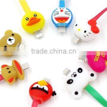 2015 Newest Product Factory Price Led Cartoon Light USB Data Charge Cable Cell Phone USB Cable for IPhone 5/5s/5c/6/plus photo-2