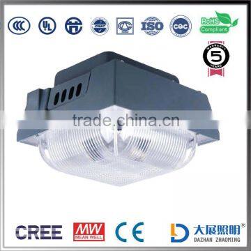 high brightness CE RoHS FCC approved 105lm/w 120W led canopy light for gas station Meanwell Driver