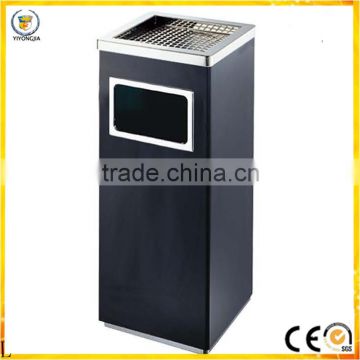 painting metal classical fashion open side lobby floor trash bin