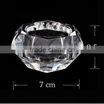 Wholesale Simple Design Clear Crystal Candle Holder photo-3