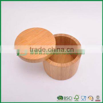 high quality bamboo spice jar with flexible lid fuboo