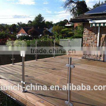 Stainless Steel Glass Railing Handrails for Outdoor Steps Structural Rail Fittings