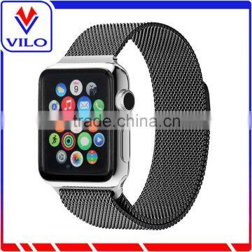 Milanese Loop Stainless Steel Replacement iWatch Strap with Powerful Magnetic Closure Clasp for Apple Watch 38mm 42mm