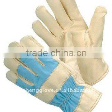 Natural pig leather working glove