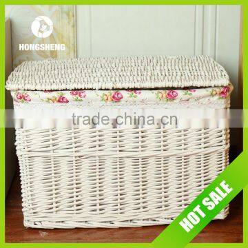 useful wicker laundry basket for hotel or home