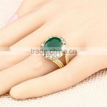 Zinc Alloy Gemstone Rinestone Latest Design Simple Stone Gold Finger Ring Designs photo-6