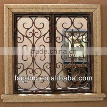 Wrought iron window