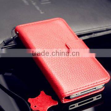 Best Quality Cute Little Luxury Flip Real Leather Case for iPhone 4 4S