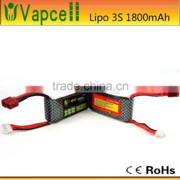 High quality 11.1V 30C 3S 1800mah Lipo Battery for airsoft /gun/RC model/hobby