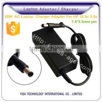 OEM Replacement 65W Laptop Power Adapter for HP 18.5V 3.5A Big Pin 7.4x5.0mm Adapter Notebook PC