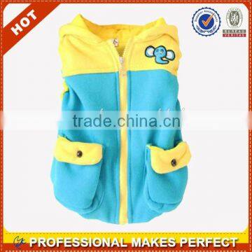 HOT! New design lovely boys sleeveless hoodies Dongguan (YCH-B0092)