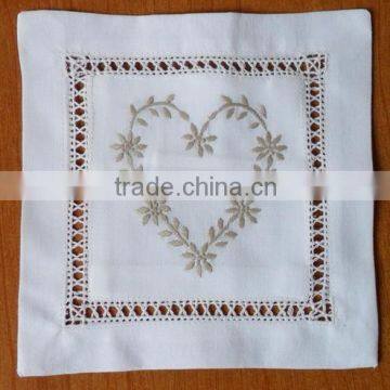 Hand embroidered lavender sachet/bag/pillow-heart(design #58)