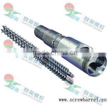 conical twin screws and barrels