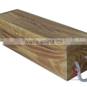 hot sell unfinished handmade wood wine box