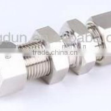 bulkhead union,twin ferrule tube fitting