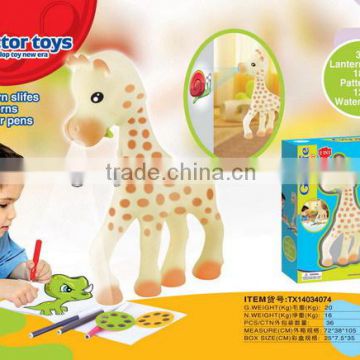 Kids Drawing Toys 2 IN 1 LEARNING PROJECTOR (GIRAFFE)