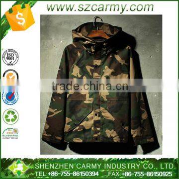 Camoflauge Outdoor Sports Waterproof Warm Polyester Jacket for Men