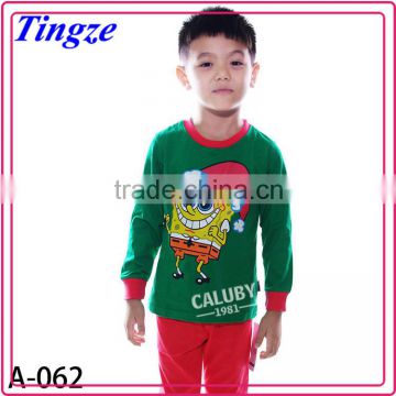 Wholesale newest children's lovely cotton kids pajamas baby clothes pajamas set for winter/fall