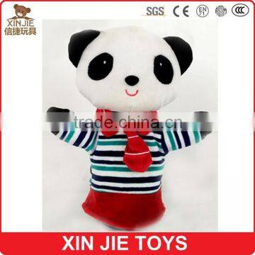 plush panda hand puppet customize soft panda hand puppet cute children hand puppet