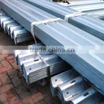 OEM high quality steel galvanized thrie beam guardrail for highway/freeway barrier