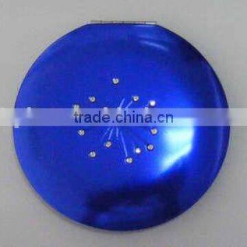 round shape aluminum cosmetic mirror