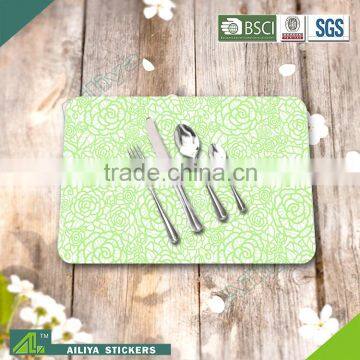 Hot selling eco-friendly kitchen advertising colorful promoting printed pp easter placemats