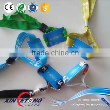 MF 1K Event Passive RFID Fabric wristband bracelet