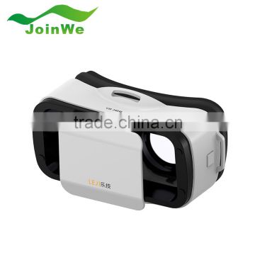 Wholesale Price 2016 VR BOX LEJI Mini Virtual Reality Headset 3D IMAX Video Glasses for Movies Games 4.5 - 5.5 Smart phone