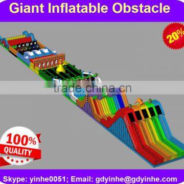 2016 attractive giant obstacle course inflatable