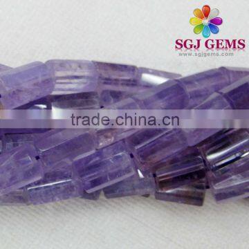 Amethyst Octagonal Cylinder Beads,Fancy shaped beads