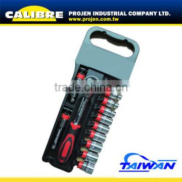 CALIBRE High Quality 16pc 1/4"Dr Socket & Wrench Set