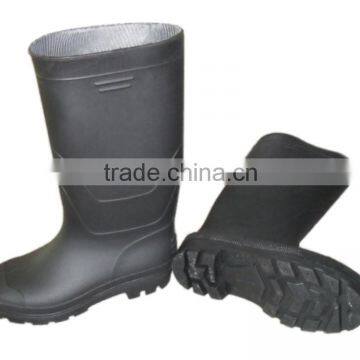 black pvc rain boots without steel toe,wellington boots,rain shoes