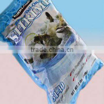 3-side seal frozen seafood bag