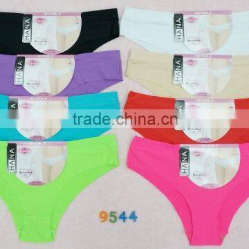 2016 New Fancy candy color ladies underwear nylon comfort high cut women panties underwear