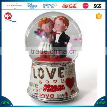 Top Sale Custom Wedding Musical Snow Globe