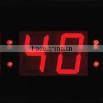 red digital led wall clock