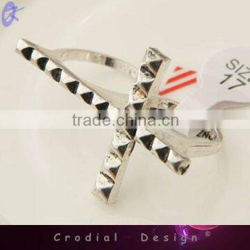 2013 Cheap Wholesale Hot Sale Cross Design Metal Fashion Ring For Women Fashion Accessoies