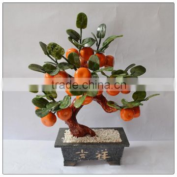 Jade 18 Piece Orange Tree small size ,natural stone tree ,decorative money tree