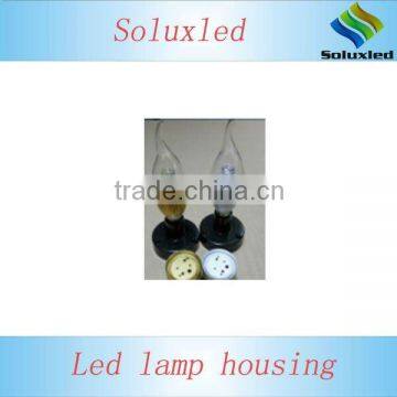 glass cover E14 LED lamp housing 1*1W/3*1W